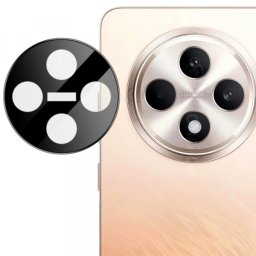 Folie de protectie Camera Spate Techsuit pentru Oppo Reno12 FS 5G / Reno12 FS 4G / Reno12 F 4G / Reno12 F, Sticla Securizata, Neagra