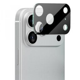 Folie de protectie Camera Spate Techsuit pentru Apple iPhone 18 Pro Max / 17 Pro Max, Sticla Securizata, Neagra