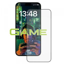 Folie de protectie Ecran Anank Anti-Fingerprint pentru Apple iPhone 14 Pro Max, Sticla Securizata, Full Glue, 2.5D, Neagra