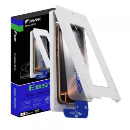 Folie de protectie Ecran Anank 2X Reinforced pentru Apple iPhone 16 Pro, Sticla Securizata, Full Glue, 2.5D, Neagra