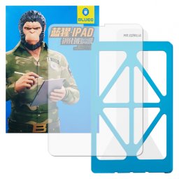 Folie de protectie Ecran Blueo HD Applicator Pro pentru Apple iPad Pro 12.9 (2022) / Pro 12.9 (2021) / Pro 12.9 (2020), Sticla Securizata, Full Glue