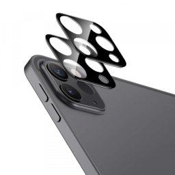 Folie de protectie Camera Spate ESR pentru Apple iPad Pro 13 (2024) / Pro 11 (2022) / Pro 12.9 (2022), Sticla Securizata, Set 2 bucati, Neagra