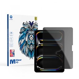 Folie de protectie Ecran Privacy Lito Classic pentru Apple iPad Pro 11 (2024), Sticla Securizata, Full Glue, 2.5D
