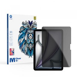 Folie de protectie Ecran Privacy Lito Classic pentru Apple iPad Air 11 (2025) / Air 11 (2024), Sticla Securizata, Full Glue, 2.5D