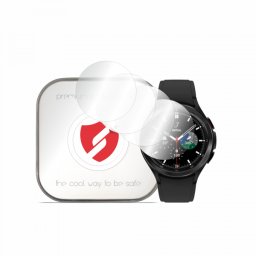 Folie Protectie Smart Protection Premium Classic pentru Samsung Galaxy Watch4 Classic 46mm, Set 4 bucati, Plastic