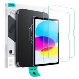 Folie de protectie Ecran ESR UltraFit pentru Apple iPad (2025) / (2022), Sticla Securizata, Full Glue, Set 2 bucati