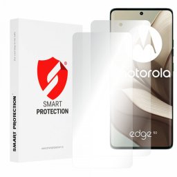 Folie de protectie Ecran Smart Protection Premium Classic pentru Motorola Edge 50, Plastic, Set 2 bucati
