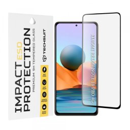 Folie de protectie Ecran Techsuit pentru Xiaomi Redmi Note 10 Pro Max / Note 10 Pro, Sticla Securizata, Full Glue, Neagra