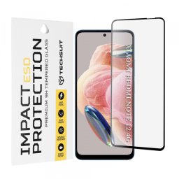 Folie de protectie Ecran Techsuit pentru Xiaomi Redmi Note 12 4G / Note 12 5G / Poco X5, Sticla Securizata, Full Glue, Neagra