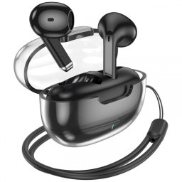 Handsfree Bluetooth Borofone BW46 Ice Flake, TWS, Negru
