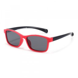 Ochelari De Soare Bebelusi Techsuit 8260-C40, Polarizati, Rosii Negri