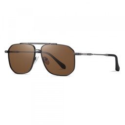 Ochelari De Soare Barbati Techsuit 8538, Polarizati, Protectie UV, Gri Maro