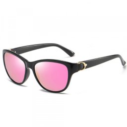 Ochelari De Soare Dama Techsuit A572, Polarizati, Protectie UV, Negri Roz