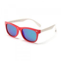 Ochelari De Soare Copii Techsuit D802, Polarizati, Protectie UV, Rosii Albi Verzi