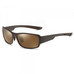 Ochelari De Soare Barbati Techsuit MM108, Polarizati, Protectie UV, Maro