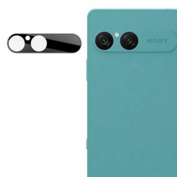 Folie de protectie Camera Spate Techsuit pentru Sony Xperia 10 VII, Sticla Securizata, Neagra