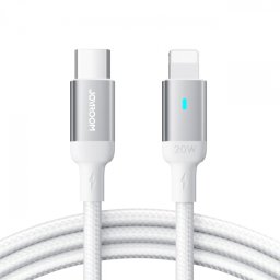 Cablu Date si Incarcare USB-C - Lightning Joyroom S-A10, 20W, 1.2m, Alb