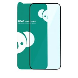 Folie de protectie Ecran Bear Super Hard pentru Apple iPhone 17 Air, Sticla Securizata, Full Glue, 3D, Neagra