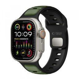 Curea Tech-Protect Iconband Line pentru Apple Watch 49mm / 46mm / 45mm / 44mm Series, Verde