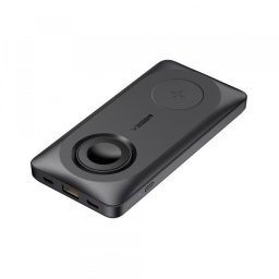 Baterie Externa Wireless Veger MagMulti W1156, 10000mAh, 22.5W, QC + PD + FQI, 2 x QI - 1 x USB-A - 1 x USB-C, Neagra