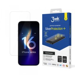 Folie de protectie Ecran 3MK Silver Protect+ pentru Apple iPhone 16 Pro, Plastic