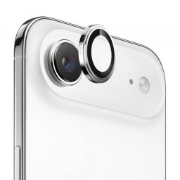 Folie de protectie Camera Spate Blueo Sapphire Crystal pentru Apple iPhone 17 Air, Sticla Securizata, Argintie