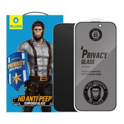 Folie de protectie Ecran Privacy Blueo Anti-Peep Applicator Pro pentru Apple iPhone 17 Air, Sticla Securizata, Full Glue