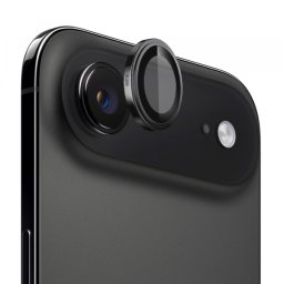 Folie de protectie Camera Spate Blueo Sapphire Crystal pentru Apple iPhone 17 Air, Sticla Securizata, Neagra