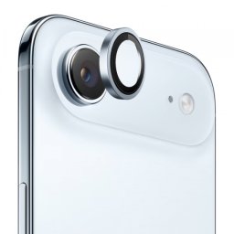 Folie de protectie Camera Spate Blueo Metal Frame pentru Apple iPhone 17 Air, Sticla Securizata, Bleu