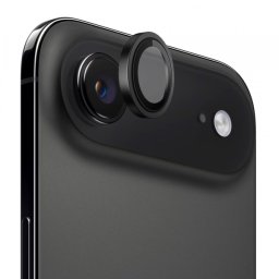 Folie de protectie Camera Spate Blueo Metal Frame pentru Apple iPhone 17 Air, Sticla Securizata, Neagra