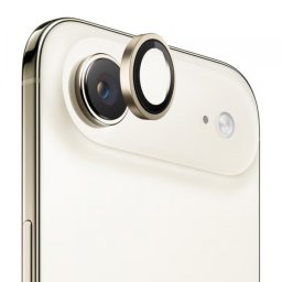 Folie de protectie Camera Spate Blueo Metal Frame pentru Apple iPhone 17 Air, Sticla Securizata, Aurie