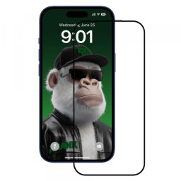 Folie de protectie Ecran Anank 10X Reinforced CG pentru Apple 17 Pro Max, Sticla Securizata, Full Glue, 2.5D, Neagra