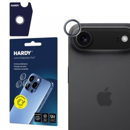 Folie de protectie Camera Spate 3MK Hardy Protection Pro pentru Apple iPhone 17 Air, Sticla Securizata, Gri