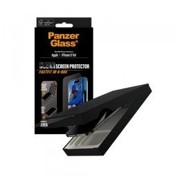 Folie de protectie Ecran PanzerGlass Ultra-Wide Fit Fastfit pentru Apple iPhone 17 Air, Sticla Securizata, Full Glue, Neagra