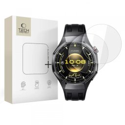 Folie Protectie Tech-Protect Fit+ pentru Huawei Watch GT 6 Pro, Set 2 bucati, Sticla Securizata