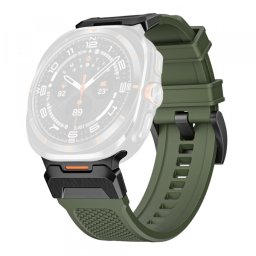 Curea Techsuit W068 pentru Samsung Galaxy Watch Ultra Series, Verde Neagra