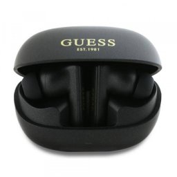 Handsfree Bluetooth Guess Capsule Printed Logo, TWS, ANC, Negru