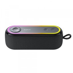 Boxa Portabila Bluetooth HAVIT SK810BT, 7W, RGB, Waterproof, Neagra