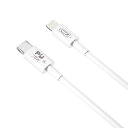 Cablu Date si Incarcare USB-C - Lightning XO Design NB-Q189A, 20W, 1m, Alb
