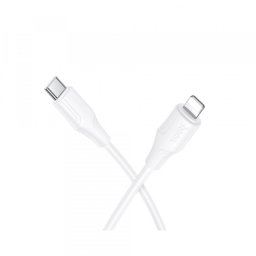 Cablu Date si Incarcare USB-C - Lightning HOCO X124, 27W, 1m, Alb