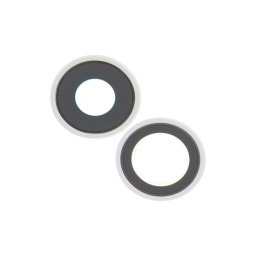 Geam Camera Set iPhone 16 , iPhone 16 Plus Alb