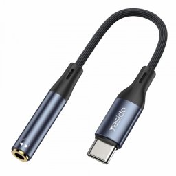 Adaptor Audio USB-C - 3.5mm Yesido YAU38, Negru