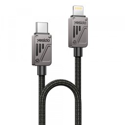 Cablu Date si Incarcare USB-C - Lightning Yesido CA195, 27W, 1.2m, Negru