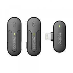 Lavaliera Yesido KR16, Lightning, Set 2 bucati, Neagra