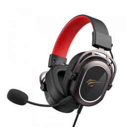 Casti Gaming 3.5mm HAVIT H2008d, 2m, Negre Rosi