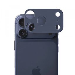 Folie de protectie Camera Spate Techsuit pentru Apple iPhone 17 Pro Max, Sticla Securizata, Albastra Inchis