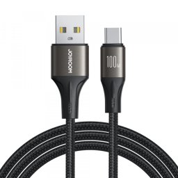 Cablu Date si Incarcare USB-A - USB-C Joyroom S-A25 Light-Speed, 100W, 1.2m, Negru