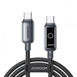 Cablu Date si Incarcare USB-C - USB-C Joyroom S-A55 StarFlight Display, 100W, 1.2m, Negru