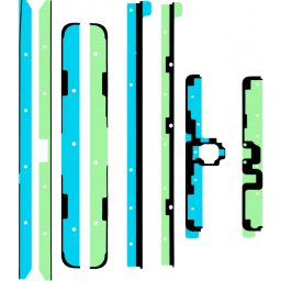 Kit Adeziv Samsung Galaxy Tab S4 10.5 T835 / Tab S4 10.5 T830, Service Pack GH82-17805A