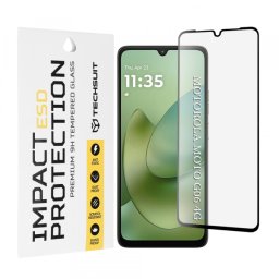 Folie de protectie Ecran Techsuit pentru Motorola Moto G06 Power / G06, Sticla Securizata, Full Glue, Neagra